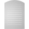 Ekena Millwork Arch Top Surface Mount PVC Gable Vent: Non-Functional, w/ 3-1/2"W x 1"P Standard Frame, 28"W x 38"H GVPAR28X3801SN - alternate 5